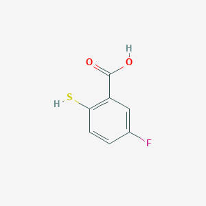 molecular formula C7H5FO2S B046044 5-氟-2-巯基苯甲酸 CAS No. 120121-07-5