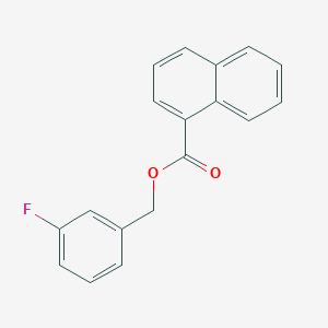 molecular formula C18H13FO2 B4604416 3-fluorobenzyl 1-naphthoate 