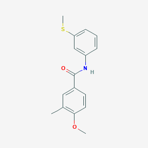 4-methoxy-3-methyl-N-[3-(methylthio)phenyl]benzamide