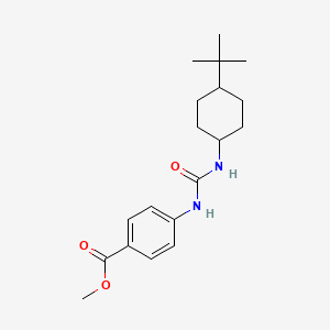 molecular formula C19H28N2O3 B4604440 METHYL 4-[({[4-(TERT-BUTYL)CYCLOHEXYL]AMINO}CARBONYL)AMINO]BENZOATE 