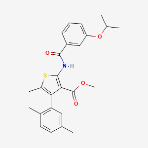 methyl 4-(2,5-dimethylphenyl)-2-[(3-isopropoxybenzoyl)amino]-5-methyl-3-thiophenecarboxylate