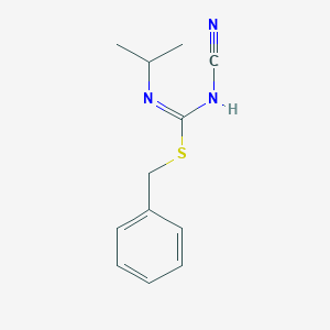 molecular formula C12H15N3S B460447 benzyl N-cyano-N'-propan-2-ylcarbamimidothioate CAS No. 445385-78-4
