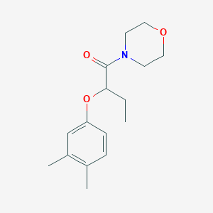 molecular formula C16H23NO3 B4604483 2-(3,4-DIMETHYLPHENOXY)-1-MORPHOLINO-1-BUTANONE 