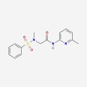 N~2~-methyl-N~1~-(6-methyl-2-pyridinyl)-N~2~-(phenylsulfonyl)glycinamide