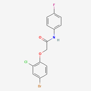 2-(4-bromo-2-chlorophenoxy)-N-(4-fluorophenyl)acetamide