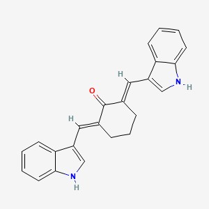 2,6-BIS[(E)-1H-INDOL-3-YLMETHYLIDENE]CYCLOHEXANONE