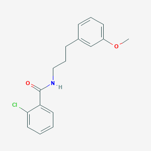 molecular formula C17H18ClNO2 B4604634 2-chloro-N-[3-(3-methoxyphenyl)propyl]benzamide 