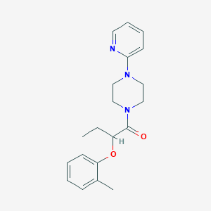 2-(2-METHYLPHENOXY)-1-[4-(2-PYRIDYL)PIPERAZINO]-1-BUTANONE