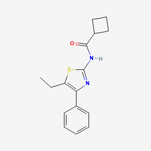 N-(5-ETHYL-4-PHENYL-13-THIAZOL-2-YL)CYCLOBUTANECARBOXAMIDE