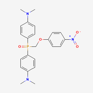 molecular formula C23H26N3O4P B4604642 (4-{[4-(dimethylamino)phenyl][(4-nitrophenoxy)methyl]phosphoryl}phenyl)dimethylamine 