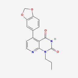 5-(2H-1,3-BENZODIOXOL-5-YL)-1-PROPYL-1H,2H,3H,4H-PYRIDO[2,3-D]PYRIMIDINE-2,4-DIONE