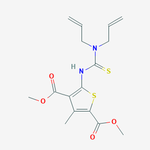 dimethyl 5-{[(diallylamino)carbonothioyl]amino}-3-methyl-2,4-thiophenedicarboxylate