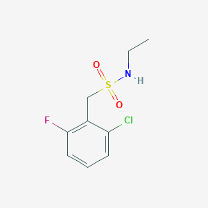 molecular formula C9H11ClFNO2S B4604784 1-(2-chloro-6-fluorophenyl)-N-ethylmethanesulfonamide 