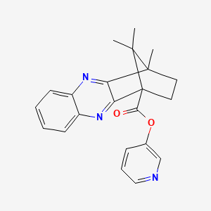 pyridin-3-yl 4,11,11-trimethyl-3,4-dihydro-1,4-methanophenazine-1(2H)-carboxylate