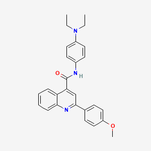 N-[4-(diethylamino)phenyl]-2-(4-methoxyphenyl)quinoline-4-carboxamide