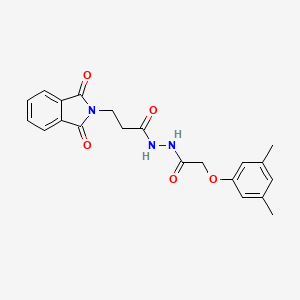 N'-[(3,5-dimethylphenoxy)acetyl]-3-(1,3-dioxo-1,3-dihydro-2H-isoindol-2-yl)propanohydrazide