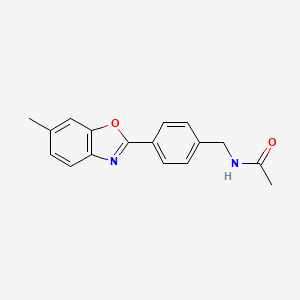 molecular formula C17H16N2O2 B4604910 N-[4-(6-methyl-1,3-benzoxazol-2-yl)benzyl]acetamide 