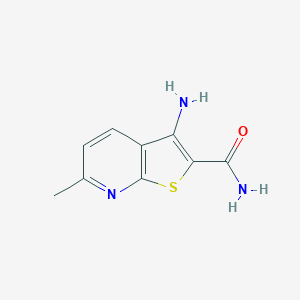 molecular formula C9H9N3OS B460495 3-氨基-6-甲基噻吩并[2,3-b]吡啶-2-甲酰胺 CAS No. 59488-61-8