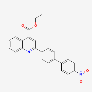 Ethyl 2-[4-(4-nitrophenyl)phenyl]quinoline-4-carboxylate