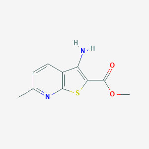 molecular formula C10H10N2O2S B460498 3-氨基-6-甲基噻吩并[2,3-b]吡啶-2-甲酸甲酯 CAS No. 193400-52-1
