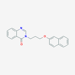 molecular formula C21H18N2O2 B4605014 3-[3-(2-naphthyloxy)propyl]-4(3H)-quinazolinone 