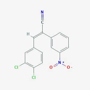 molecular formula C15H8Cl2N2O2 B4605053 (2E)-3-(3,4-dichlorophenyl)-2-(3-nitrophenyl)prop-2-enenitrile 