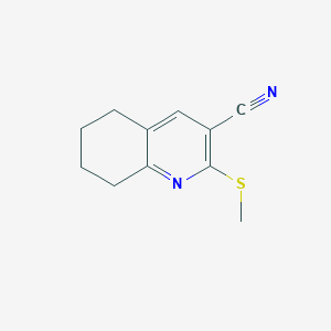 molecular formula C11H12N2S B460506 2-Methylsulfanyl-5,6,7,8-tetrahydro-quinoline-3-carbonitrile CAS No. 154384-04-0