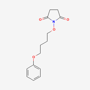 molecular formula C14H17NO4 B4605089 1-(4-phenoxybutoxy)-2,5-pyrrolidinedione 