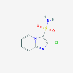 molecular formula C7H6ClN3O2S B046051 2-氯咪唑并[1,2-a]吡啶-3-磺酰胺 CAS No. 112566-17-3
