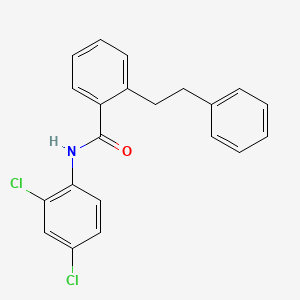 molecular formula C21H17Cl2NO B4605100 N-(2,4-dichlorophenyl)-2-(2-phenylethyl)benzamide 