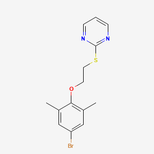 2-[2-(4-Bromo-2,6-dimethylphenoxy)ethylsulfanyl]pyrimidine