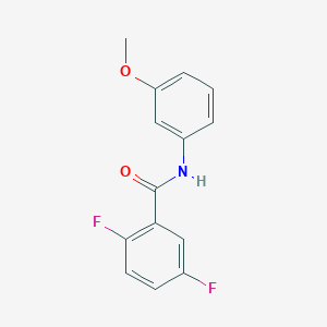 molecular formula C14H11F2NO2 B4605133 2,5-difluoro-N-(3-methoxyphenyl)benzamide 