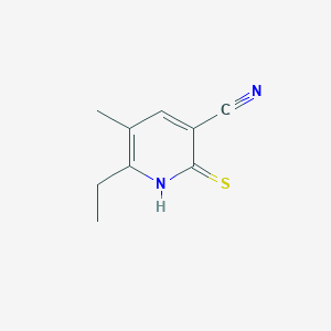 molecular formula C9H10N2S B460514 6-Ethyl-2-mercapto-5-methyl-nicotinonitrile CAS No. 290299-51-3