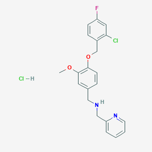 {4-[(2-chloro-4-fluorobenzyl)oxy]-3-methoxybenzyl}(pyridin-2-ylmethyl)amine hydrochloride