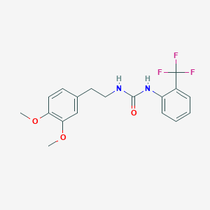 1-[2-(3,4-Dimethoxyphenyl)ethyl]-3-[2-(trifluoromethyl)phenyl]urea