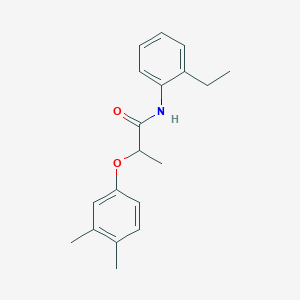 molecular formula C19H23NO2 B4605154 2-(3,4-dimethylphenoxy)-N-(2-ethylphenyl)propanamide 