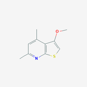 molecular formula C10H11NOS B460516 3-Methoxy-4,6-dimethylthieno[2,3-b]pyridine CAS No. 55023-34-2