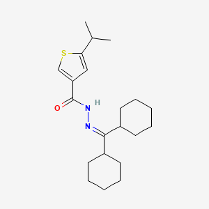 N'-(dicyclohexylmethylene)-5-isopropyl-3-thiophenecarbohydrazide