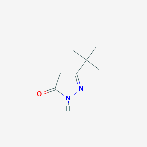 molecular formula C7H12N2O B460517 3-tert-Butyl-2-pyrazolin-5-one CAS No. 29211-68-5