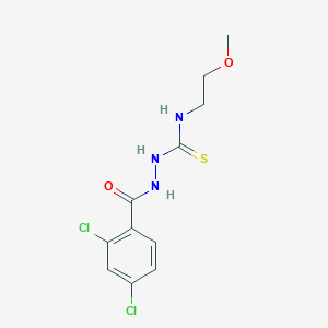 2-(2,4-dichlorobenzoyl)-N-(2-methoxyethyl)hydrazinecarbothioamide