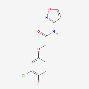 2-(3-CHLORO-4-FLUOROPHENOXY)-N-(12-OXAZOL-3-YL)ACETAMIDE