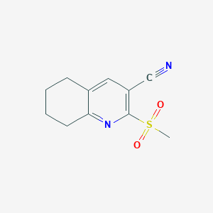 molecular formula C11H12N2O2S B460524 2-(Methylsulfonyl)-5,6,7,8-tetrahydroquinoline-3-carbonitrile 
