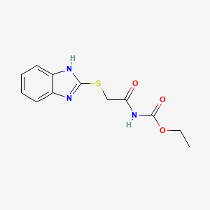 ethyl [(1H-benzimidazol-2-ylthio)acetyl]carbamate