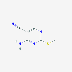 molecular formula C6H6N4S B460529 4-Amino-2-(Methylthio)Pyrimidine-5-Carbonitrile CAS No. 770-30-9