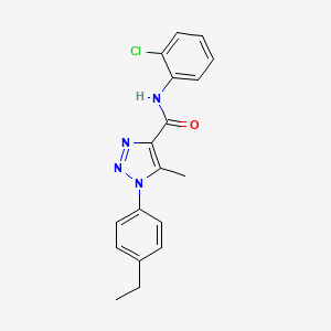 N-(2-chlorophenyl)-1-(4-ethylphenyl)-5-methyl-1H-1,2,3-triazole-4-carboxamide