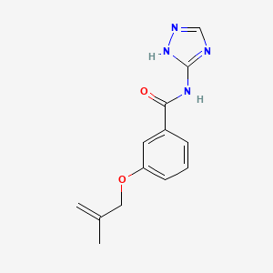 molecular formula C13H14N4O2 B4605381 3-[(2-methyl-2-propen-1-yl)oxy]-N-4H-1,2,4-triazol-3-ylbenzamide 