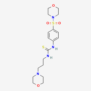 N-[3-(4-morpholinyl)propyl]-N'-[4-(4-morpholinylsulfonyl)phenyl]thiourea