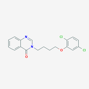 molecular formula C18H16Cl2N2O2 B4605463 3-[4-(2,5-dichlorophenoxy)butyl]-4(3H)-quinazolinone 