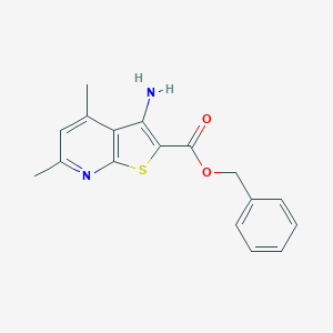 molecular formula C17H16N2O2S B460549 Benzyl 3-amino-4,6-dimethylthieno[2,3-b]pyridine-2-carboxylate CAS No. 313531-28-1