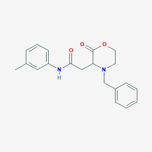 2-(4-benzyl-2-oxomorpholin-3-yl)-N-(3-methylphenyl)acetamide